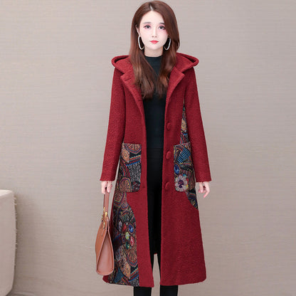 Interlock tweed jackets medium length for women