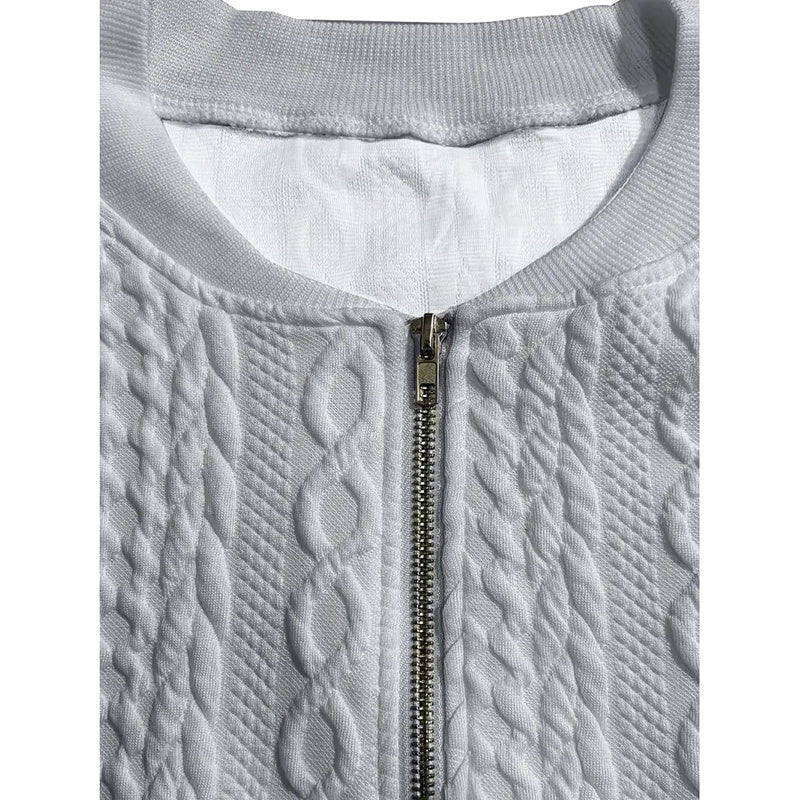 Bomber Jackets For Women Cute Jacquard Coats Lightweight Zip Up Jackets Dressy Casual