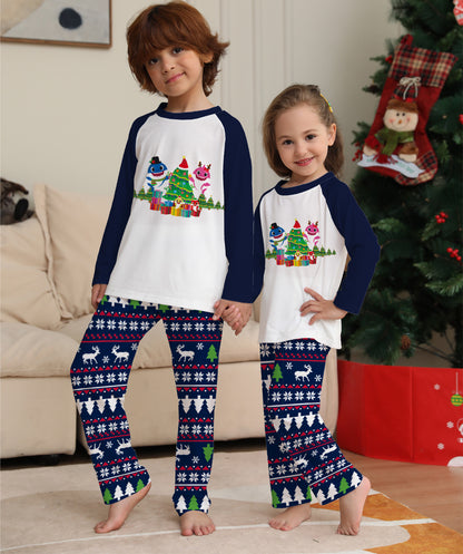 Matching Pajamas Set Long Sleeve Sleepwear Nightwear