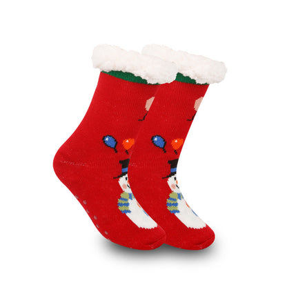 Christmas Women's Thickened Fleece-lined Room Socks