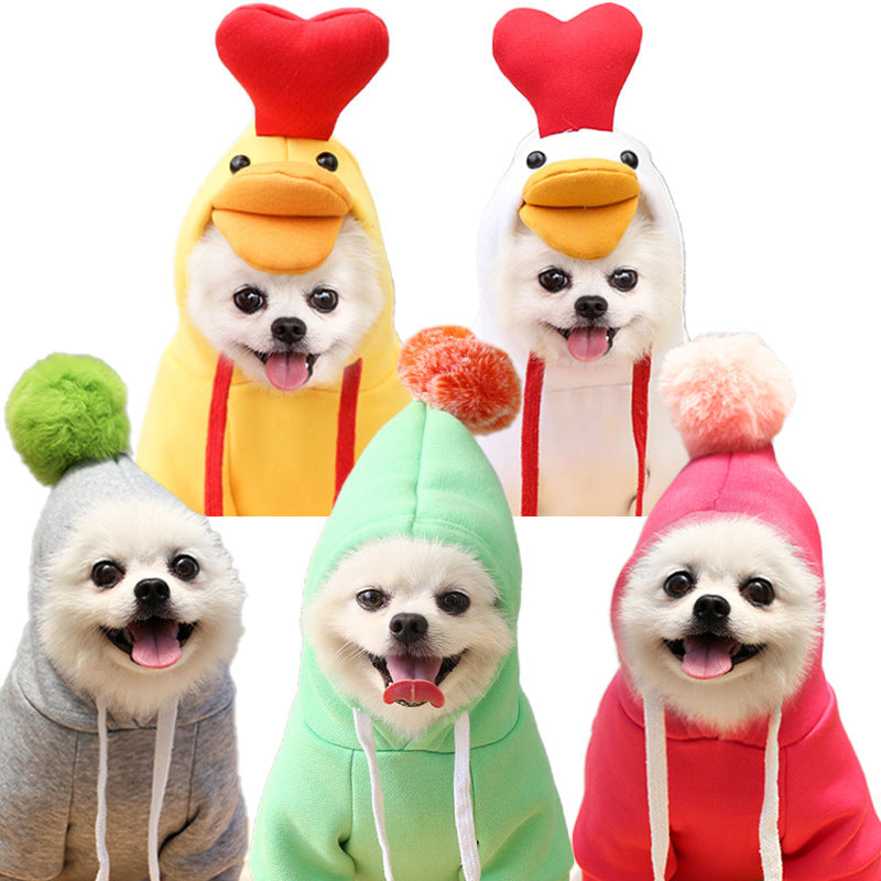 Cute Dog Hoodies – Cozy Animal & Fruit-Themed Clothes for Small Breeds