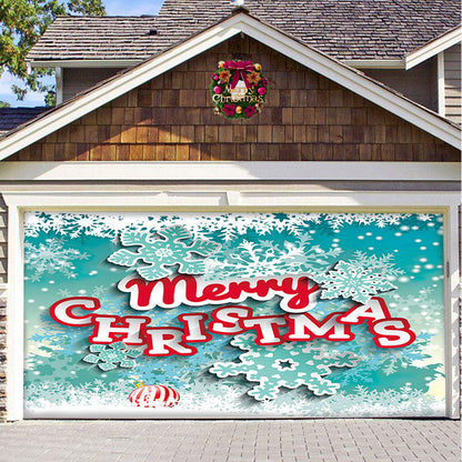Christmas Background Hanging Cloth Garage Door Patch Holiday Party