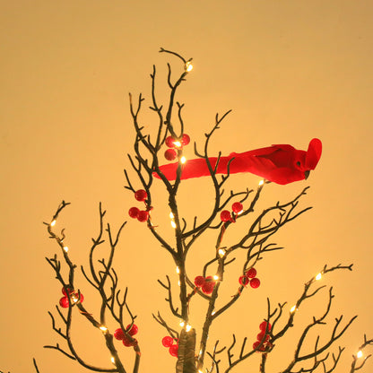 Luminous Red Bird Winding Tree Lamp Decorative Atmosphere Holiday Lamp