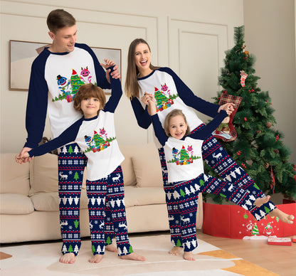 Matching Pajamas Set Long Sleeve Sleepwear Nightwear