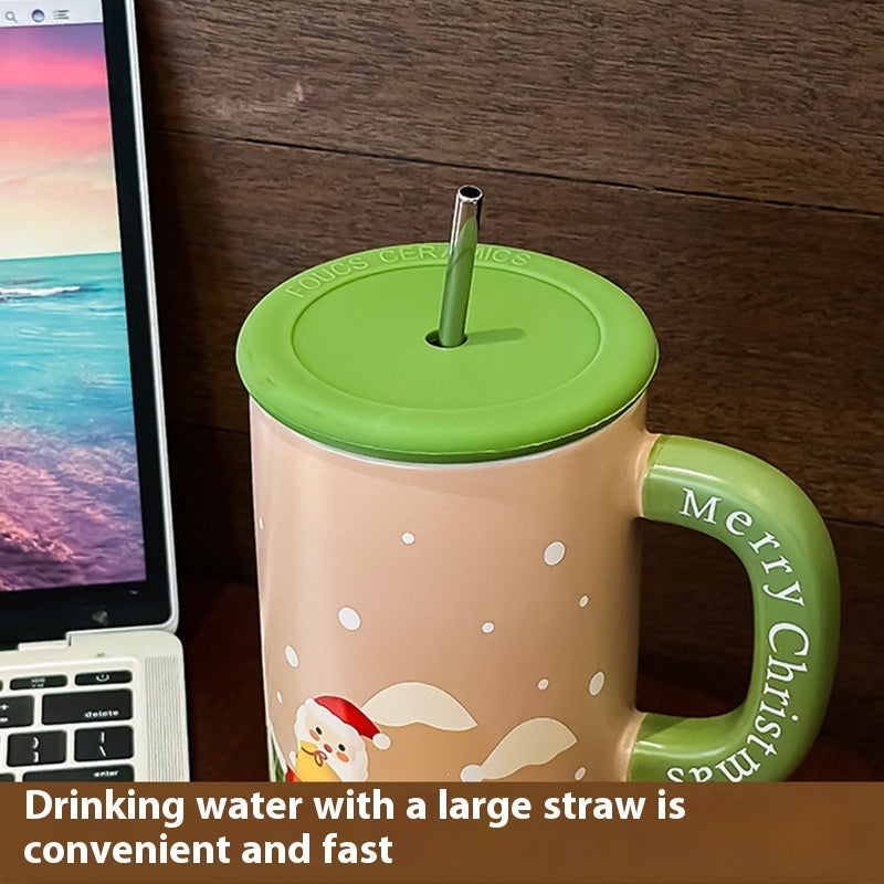 Christmas Gift Large Capacity Ceramic Cup Mug Creative