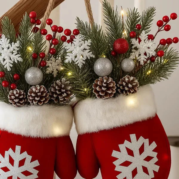Christmas Crutch Candy Lollipop Gloves Ornaments
